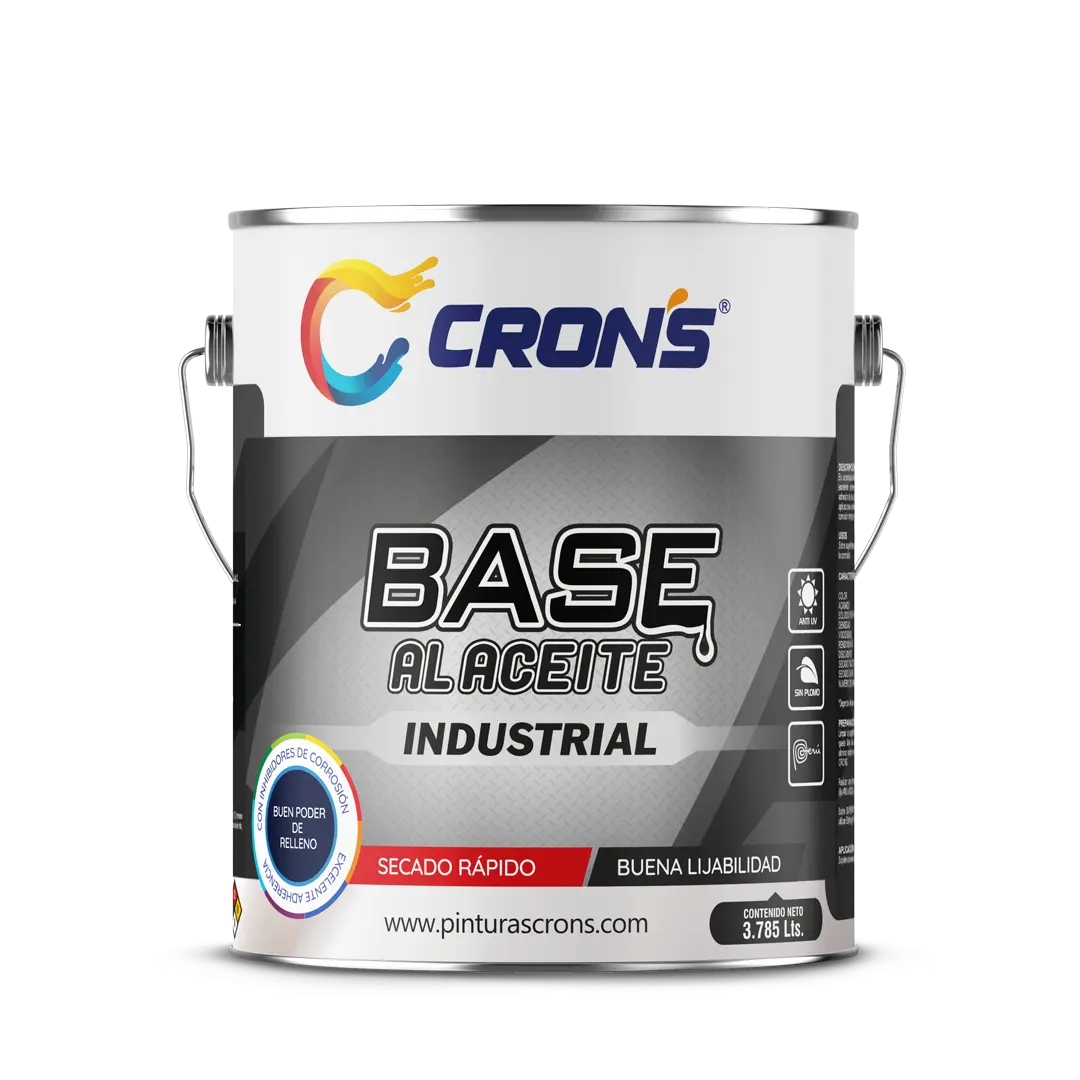 Pintura Base al Aceite Crons - Línea Industrial Crons